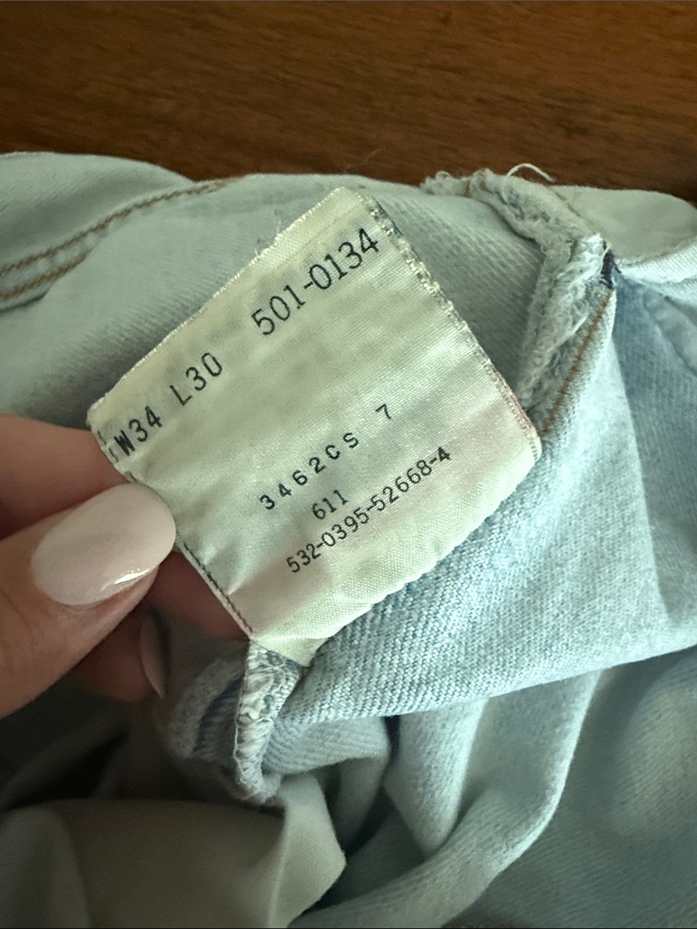 Levi’s vintage 80s made in USA 501 straight leg light wash denim jeans - Picture 13 of 13